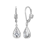 Elle "Tulip" Pear Shape Cubic Zirconia Dangle