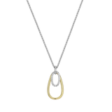 Elle "Circadia" Two-Toned Pear & Oval  Necklace