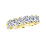 14k Yellow Gold 1.75ctw Marquise Diamond Band