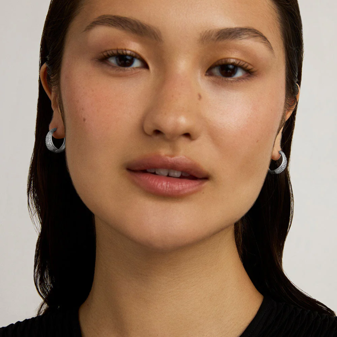 Dean Davidson Margaux CZ Pave Huggie Hoops