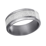 Tantalum 8mm Size 11 Meteorite Centre Band
