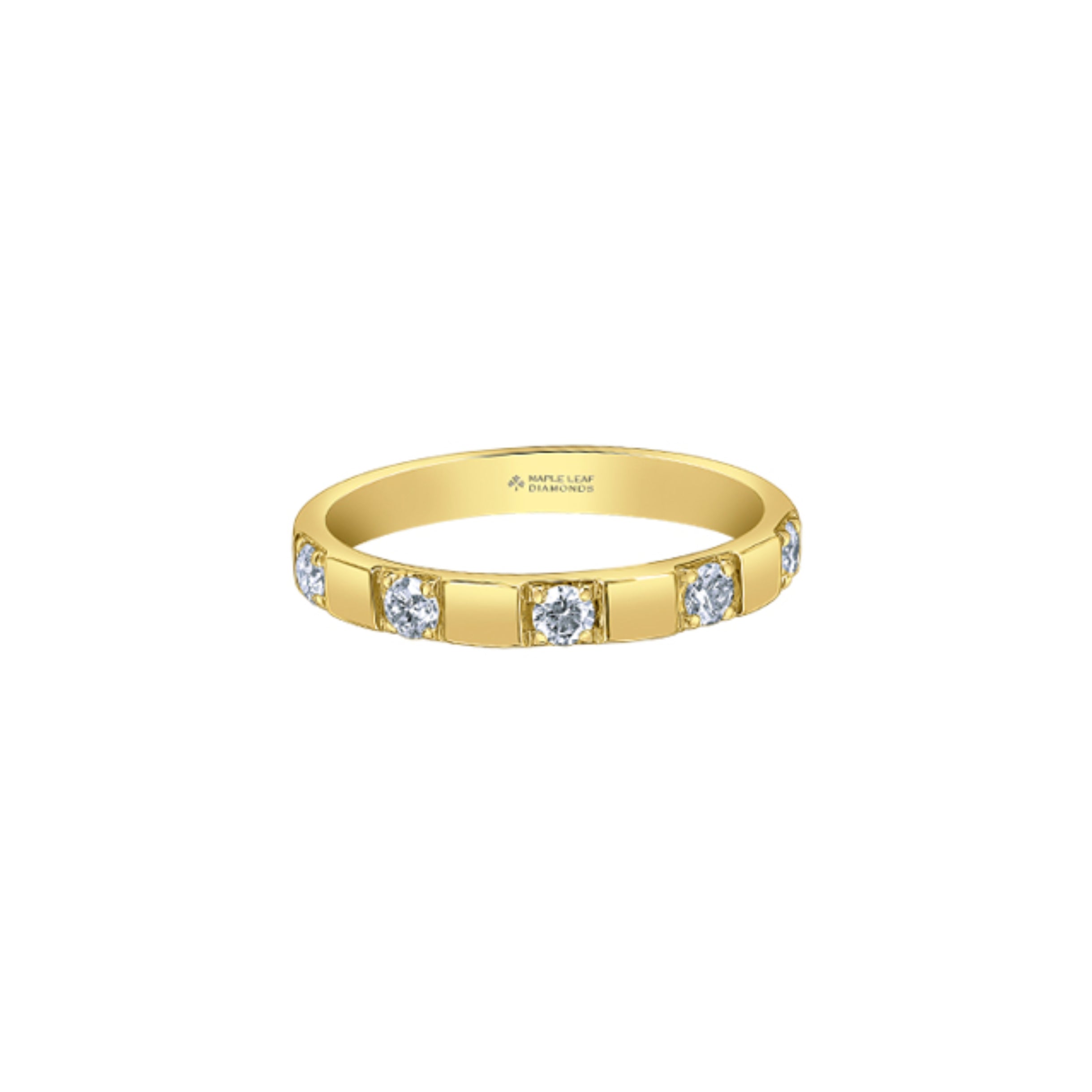 10k Yellow Gold Canadian Diamond Band