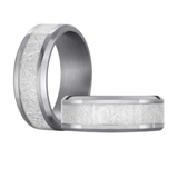 Tantalum 8mm Size 11 Meteorite Centre Band