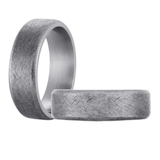 Tantalum 7mm Size 10 Grey Scratch Finish Wedding Band