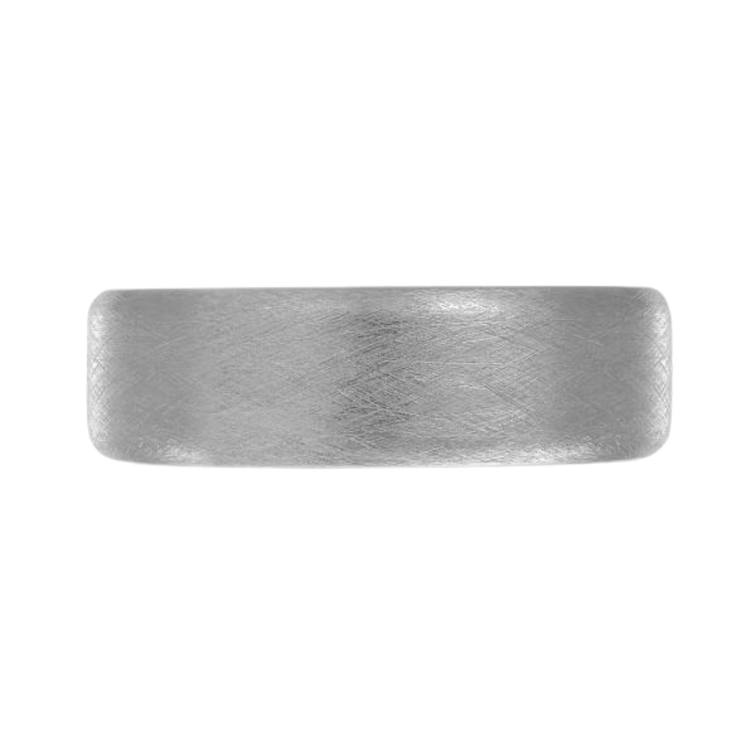 Tungsten Scratch Finish 7mm Size 9 Wedding Band