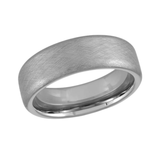 Tungsten Scratch Finish 7mm Size 9 Wedding Band