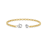 TI SENTO Yellow Gold Plated Fine Line Bracelet