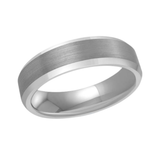 Tungsten 6mm Size 10 Bevelled Edge Wedding Band