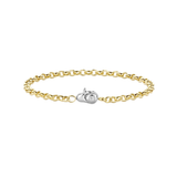 TI SENTO Yellow Gold Plated Fine Line Bracelet