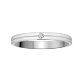 10K White Gold .03ct Diamond Chi Chi Band