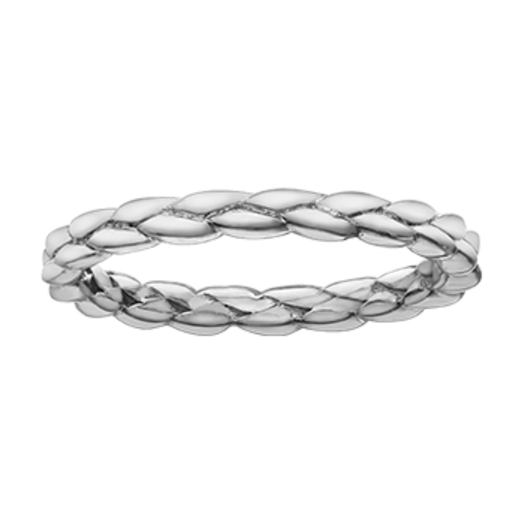 10K White Gold Braided Style Chi Chi Band