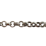 10K White Gold 7.5" Rolo Bracelet