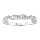 14K White Gold .33ctw Channel Set Diamond Band
