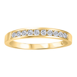 14K Yellow Gold .75ctw Channel set Diamond Band